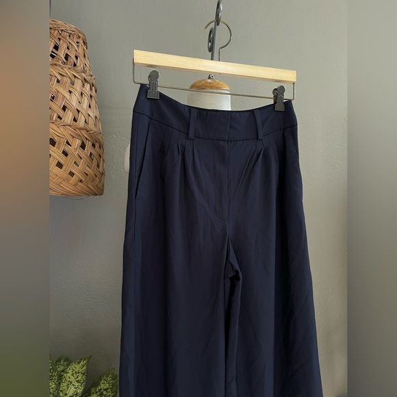 ☑️Olivia Palermo + Chelsea 28 Wide Leg  Palazzo Trousers Pants 6 - Picture 5 of 9